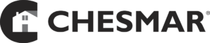 Chesmar logo with a house icon in a large C, CHESMAR, inspired by Brookewater living.